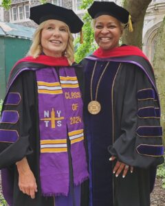 Anette Rihovsky with President of New York Theological Seminary, Dr. Lakeesha Walrond